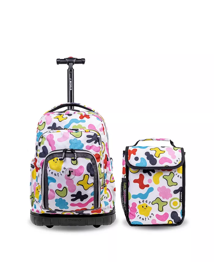 Рюкзак на колесах Lollipop 16" для мальчиков с термосумкой для обеда J World, белый
Рюкзак на колесах Lollipop 16" для мальчиков с термосумкой для обеда J World, белый