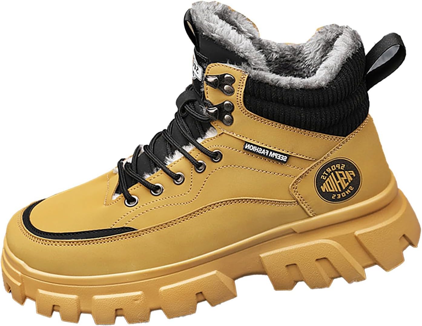 Водонепроницаемые мужские походные ботинки, противоскользящие, зимние, с теплой меховой подкладкой, шнуровкой, на платформе, средней высоты, ботинки для снега, дышащие походные и треккинговые ботинки Generic, хаки
Водонепроницаемые мужские походные ботинки, противоскользящие, зимние, с теплой меховой подкладкой, шнуровкой, на платформе, средней высоты, ботинки для снега, дышащие походные и треккинговые ботинки Generic, хаки