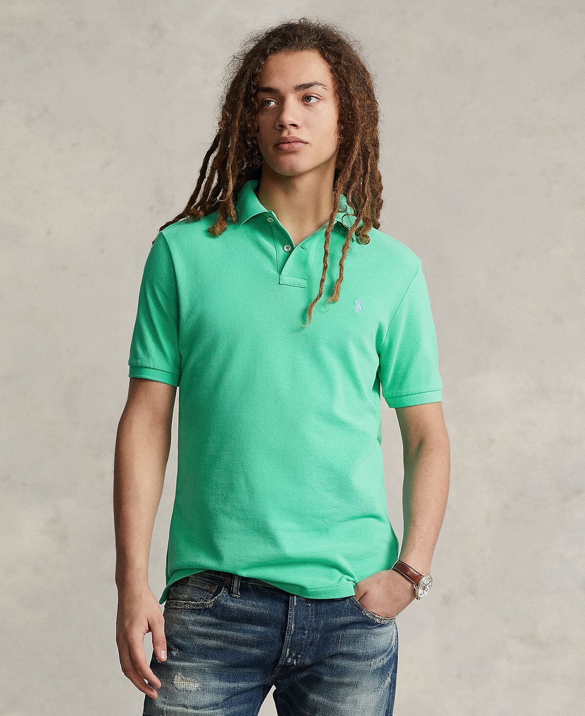 Мужская рубашка-поло классического кроя в сетку Polo Ralph Lauren
Мужская рубашка-поло классического кроя в сетку Polo Ralph Lauren