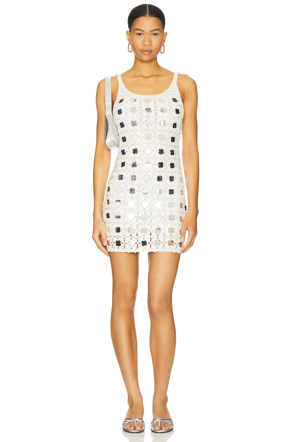 Мини-платье с крючком и зеркальными вставками Le Superbe, au naturel
Мини-платье с крючком и зеркальными вставками Le Superbe, au naturel