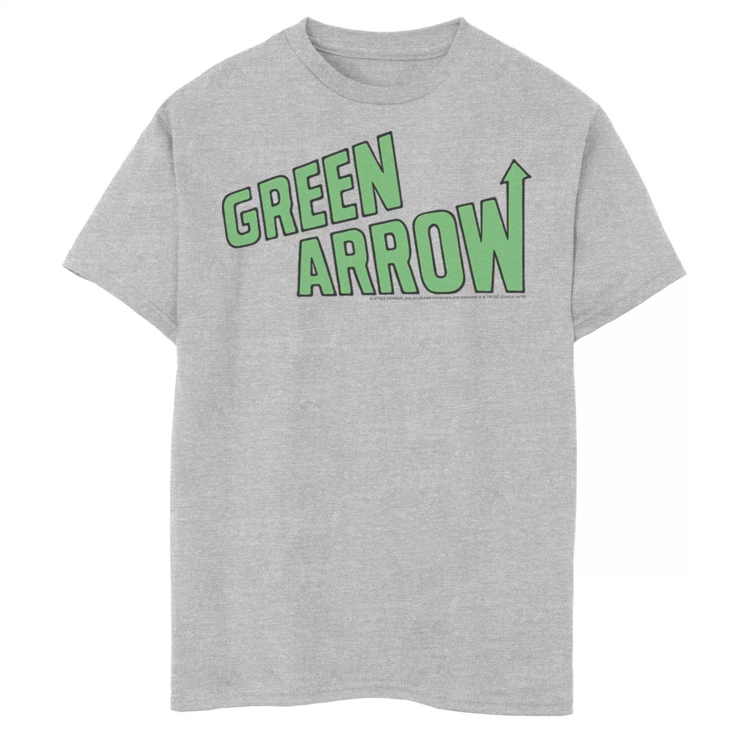 Футболка с текстовым плакатом и графическим изображением DC Comics для мальчиков 8–20 лет Licensed Character