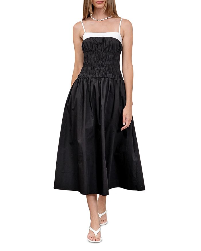 Платье миди со сборками Moon River, черный
Платье миди со сборками Moon River, черный