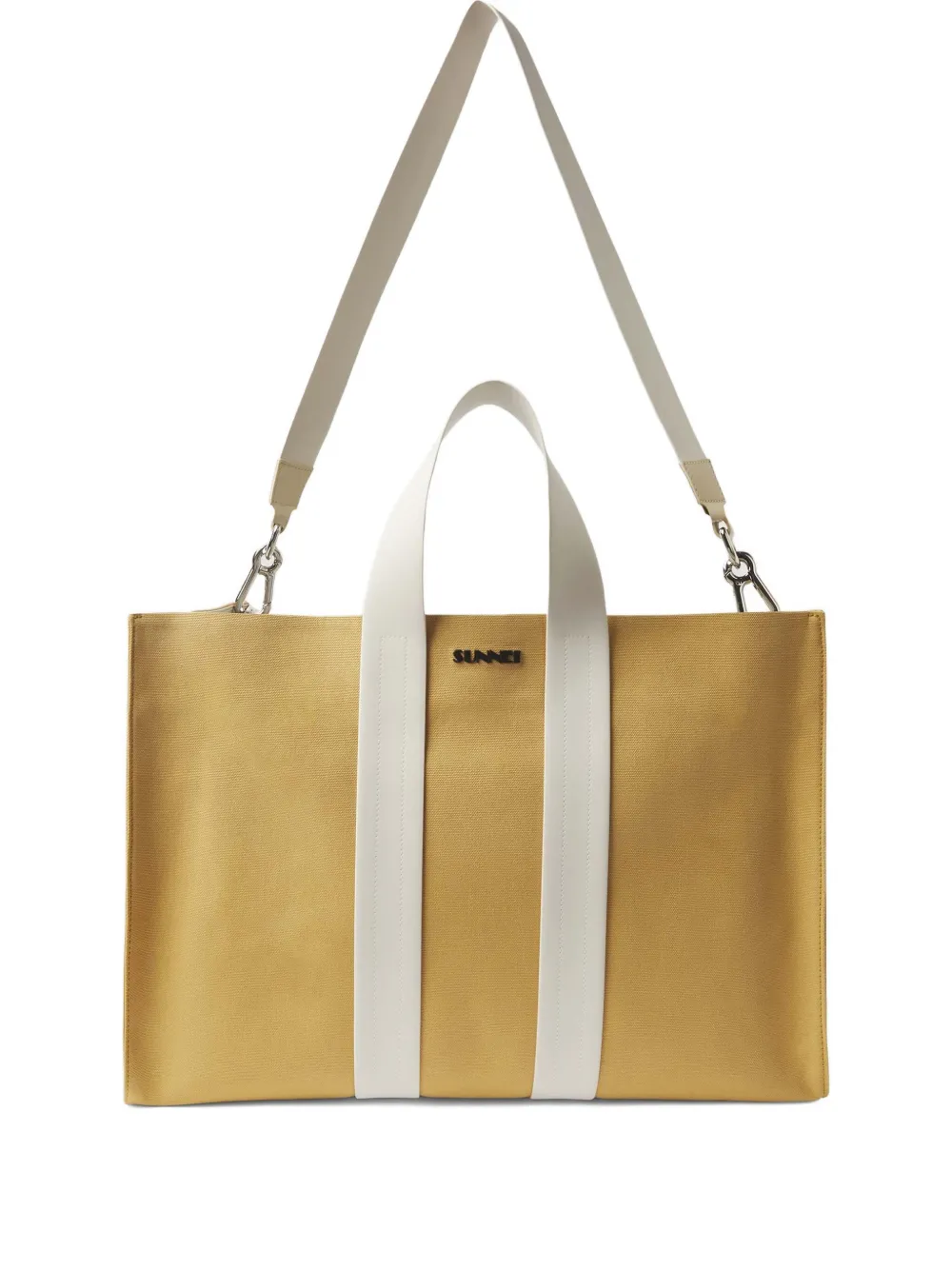 Сумка-тоут в двух тонах Sunnei, нейтральный 
Сумка-тоут в двух тонах Sunnei, нейтральный