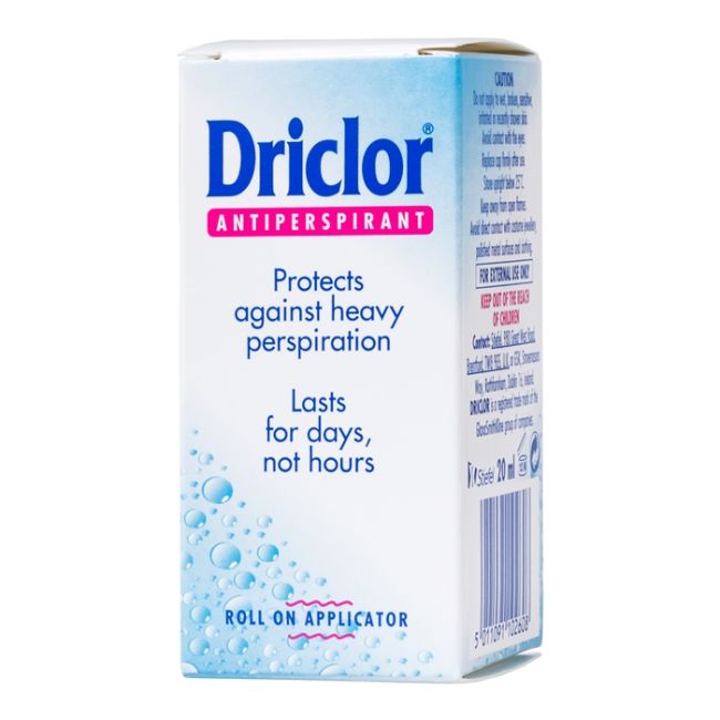 Шариковый дезодорант-антиперспирант Driclor, 20 мл
Шариковый дезодорант-антиперспирант Driclor, 20 мл