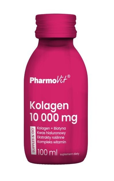 Жидкий коллаген Pharmovit Supples & Go Kolagen 10 000 mg, 100 мл
Жидкий коллаген Pharmovit Supples & Go Kolagen 10 000 mg, 100 мл