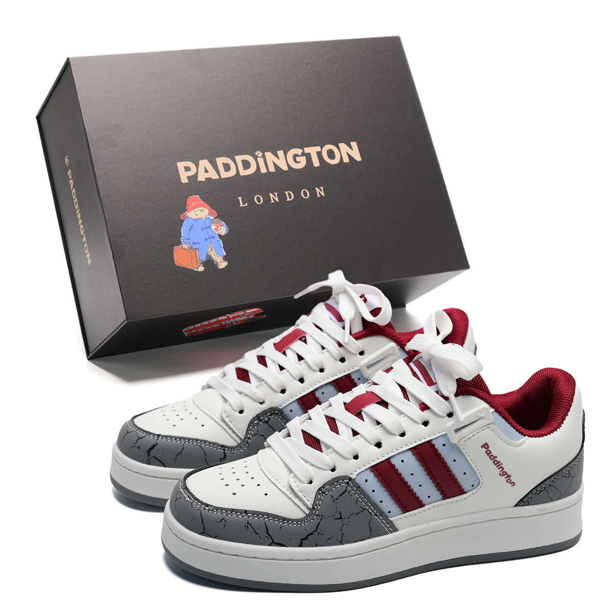 Paddington Bears Износостойкие и легкие низкие скейтерские кроссовки унисекс белый серый красный, цвет White Gray Red
Paddington Bears Износостойкие и легкие низкие скейтерские кроссовки унисекс белый серый красный, цвет White Gray Red