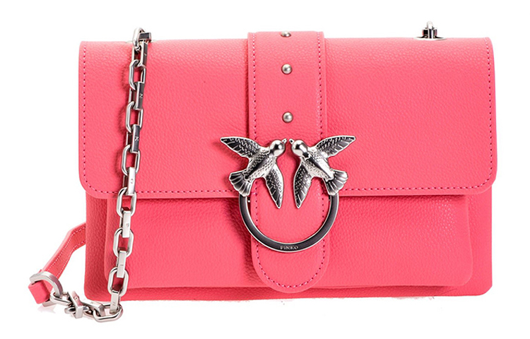 PINKO Кожаная портативная сумка через плечо женская розовая
PINKO Кожаная портативная сумка через плечо женская розовая