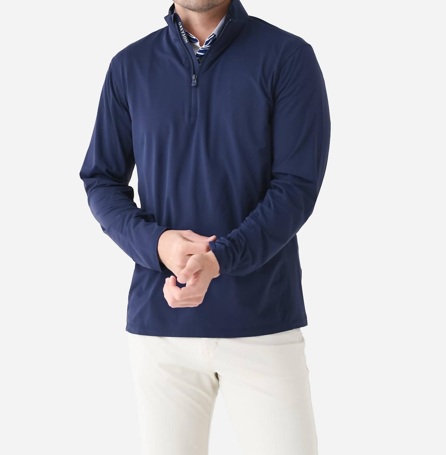Свитер Tate Mockneck с застежкой-молнией на четверть длины в цвете Maltese Blue Greyson Clothiers
Свитер Tate Mockneck с застежкой-молнией на четверть длины в цвете Maltese Blue Greyson Clothiers
