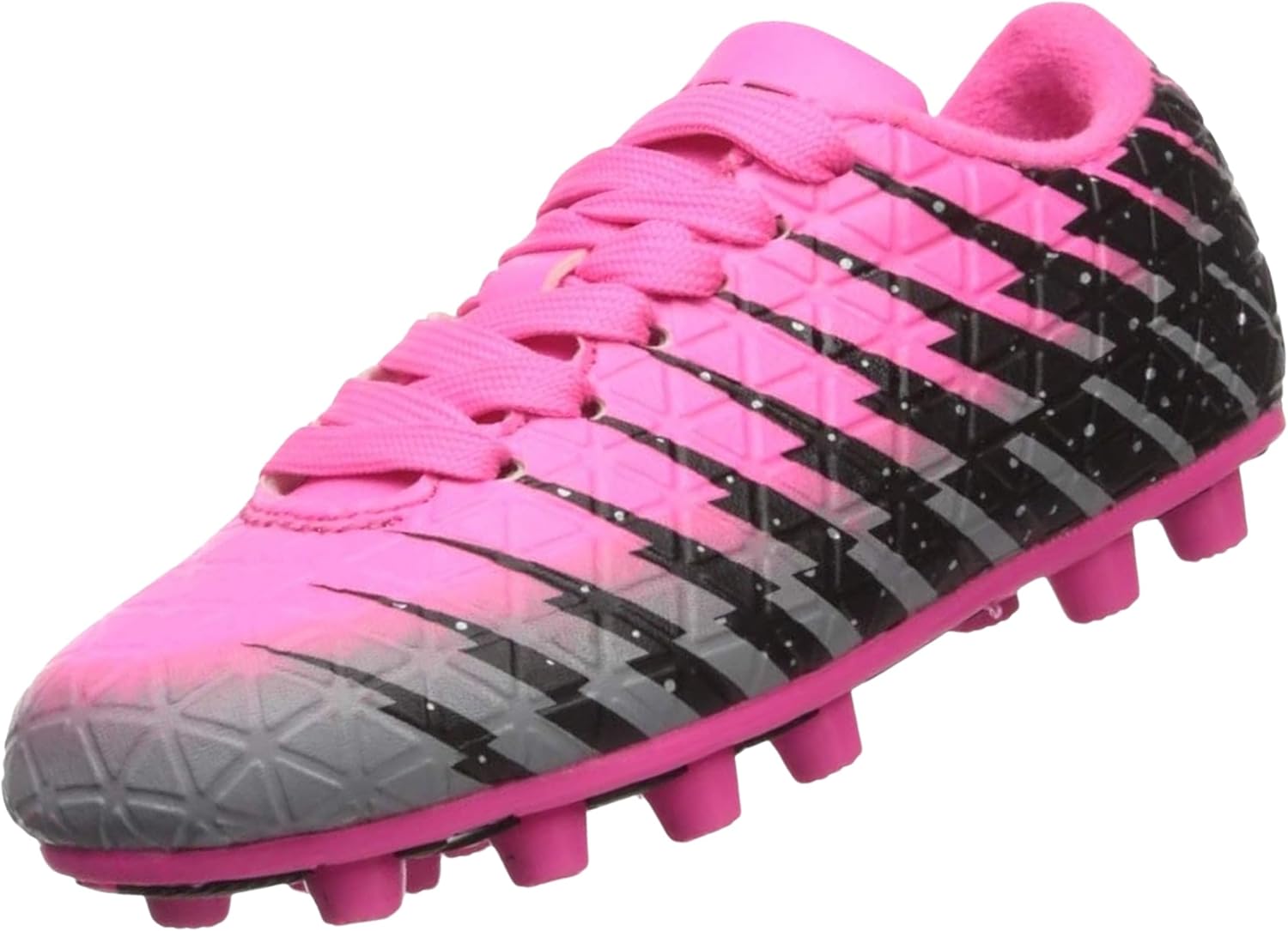 Футбольные бутсы Vizari Bolt для детей на твердое покрытие для мальчиков и девочек, Верх из текстурированной синтетической кожи, детские футбольные бутсы с полиуретановой подошвой для комфорта и сцепления, черный/розовый
Футбольные бутсы Vizari Bolt для детей на твердое покрытие для мальчиков и девочек, Верх из текстурированной синтетической кожи, детские футбольные бутсы с полиуретановой подошвой для комфорта и сцепления, черный/розовый