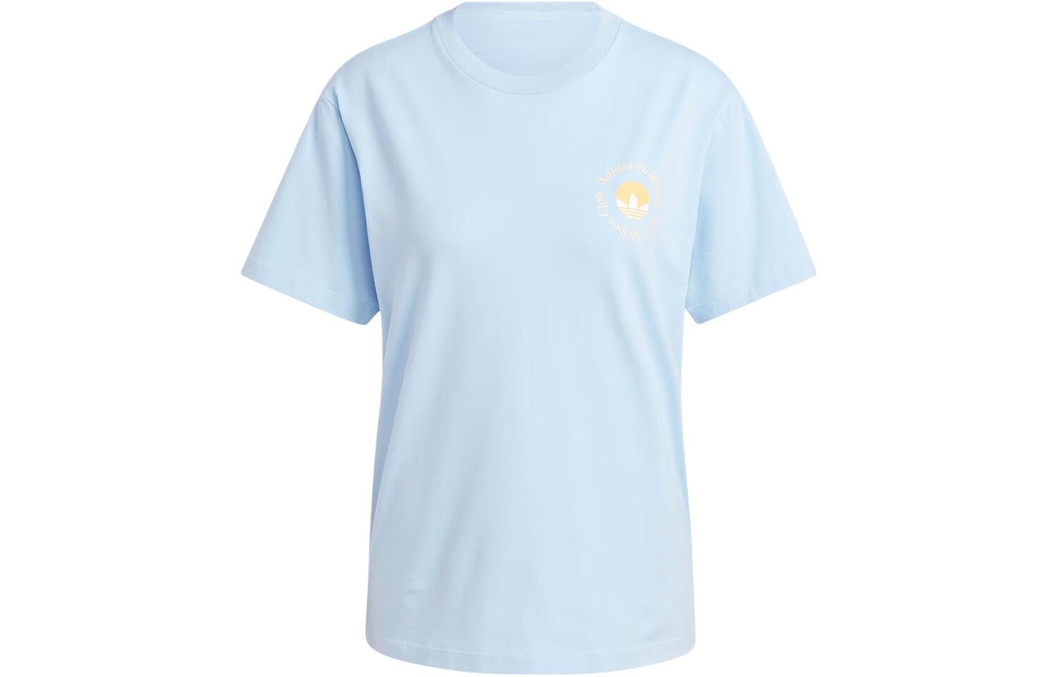 Женская футболка с графическим принтом «Clear Sky» Adidas Originals
Женская футболка с графическим принтом «Clear Sky» Adidas Originals