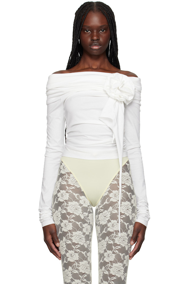 Топ с открытыми плечами Vaquera, белый
Топ с открытыми плечами Vaquera, белый