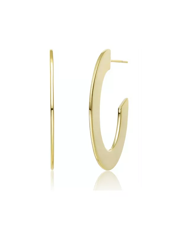 Стильные узкие ребристые серьги-кольца с покрытием из 14-каратного золота Rachel Glauber, gold
Стильные узкие ребристые серьги-кольца с покрытием из 14-каратного золота Rachel Glauber, gold