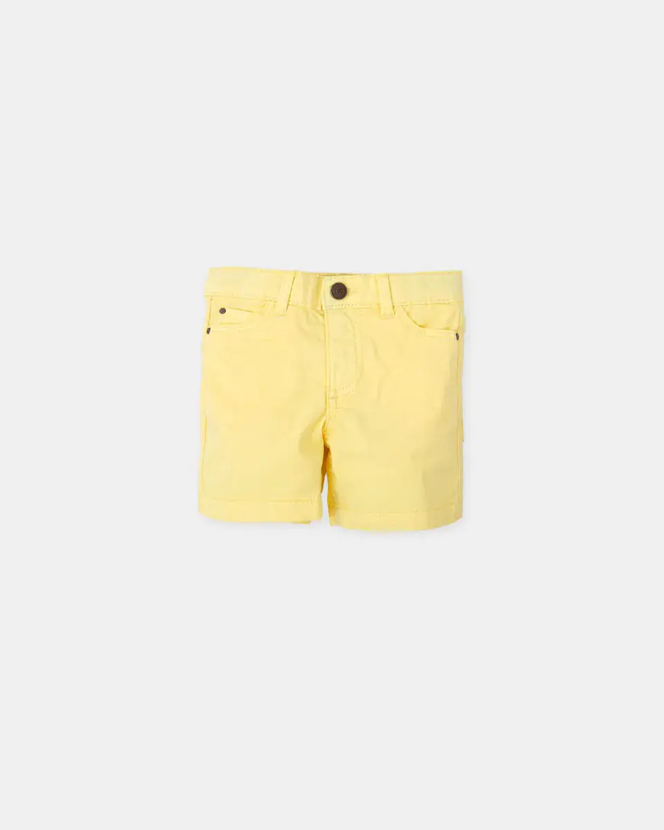 Шорты-бермуды для мальчика с 5 карманами из однотонной ткани Tutto Piccolo, желтый
Шорты-бермуды для мальчика с 5 карманами из однотонной ткани Tutto Piccolo, желтый