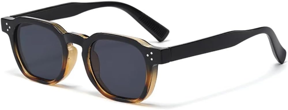 Квадратные солнцезащитные очки для мужчин в стиле панк, двухцветные, с защитой от УФ-излучения UV400, ретро, с заклепками, модные женские очки с прозрачными линзами в оправе TVTBBVV, Black Leopard
Квадратные солнцезащитные очки для мужчин в стиле панк, двухцветные, с защитой от УФ-излучения UV400, ретро, с заклепками, модные женские очки с прозрачными линзами в оправе TVTBBVV, Black Leopard