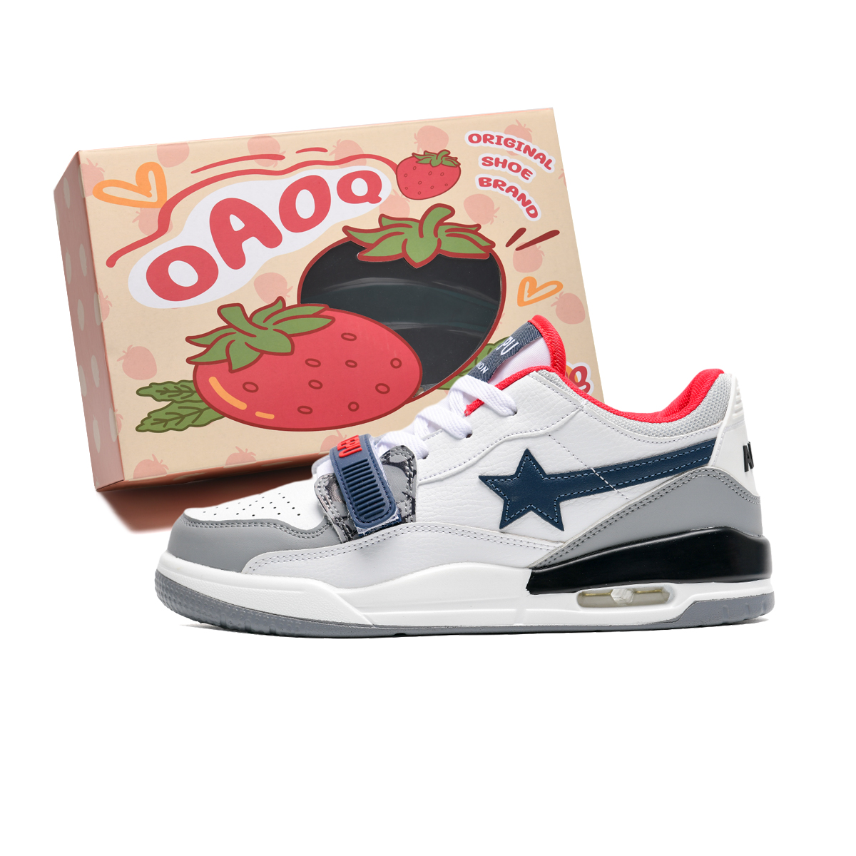 OAOQ Износостойкие легкие дышащие лоу-топ скейтерские унисекс кроссовки белый серый красный, цвет White Gray Red
OAOQ Износостойкие легкие дышащие лоу-топ скейтерские унисекс кроссовки белый серый красный, цвет White Gray Red