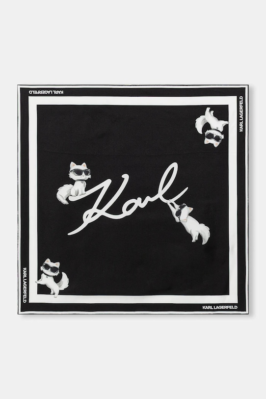 Шелковый шарф ikon Karl Lagerfeld, черный
Шелковый шарф ikon Karl Lagerfeld, черный