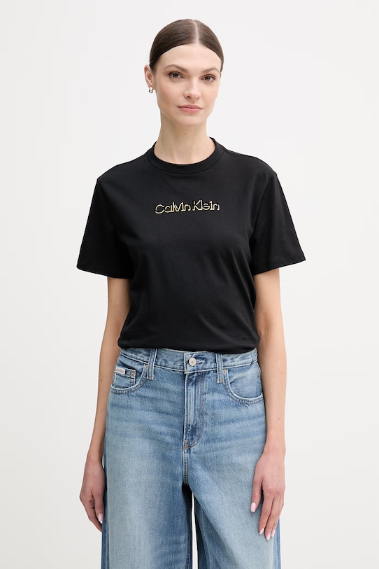 Хлопковая футболка Calvin Klein Jeans, черный
Хлопковая футболка Calvin Klein Jeans, черный