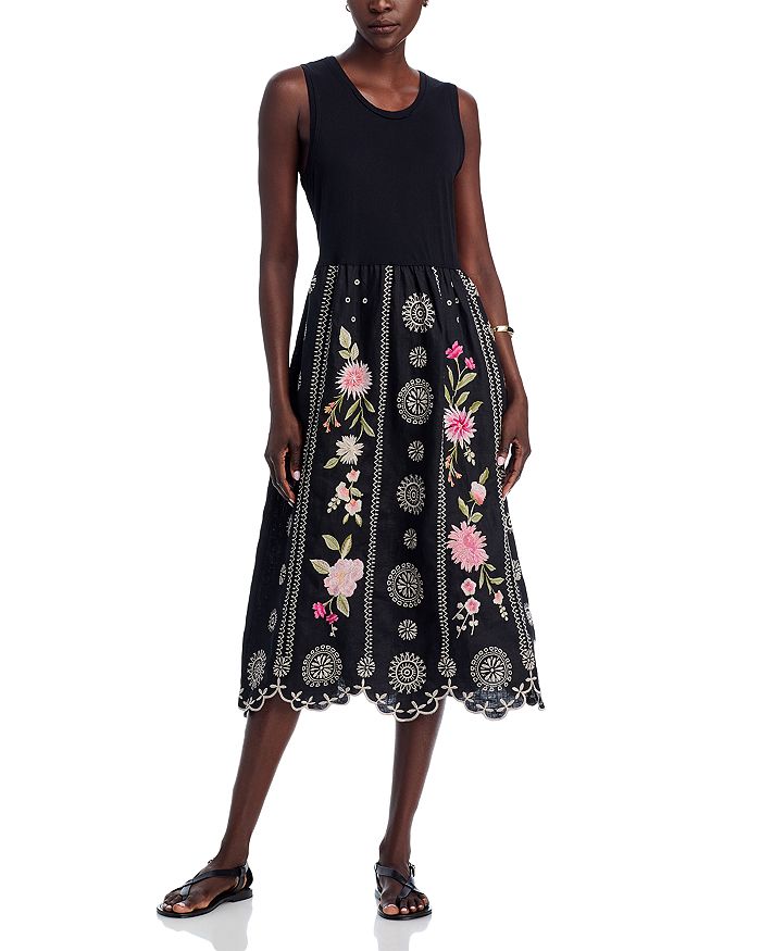 Топ-платье Mixed Media Johnny Was, черный
Топ-платье Mixed Media Johnny Was, черный