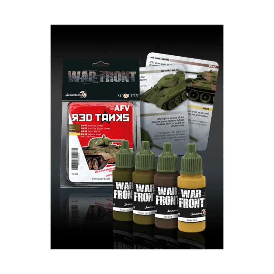 Набор красных танков, Scalecolor - Warfront Paint Sets
Набор красных танков, Scalecolor - Warfront Paint Sets