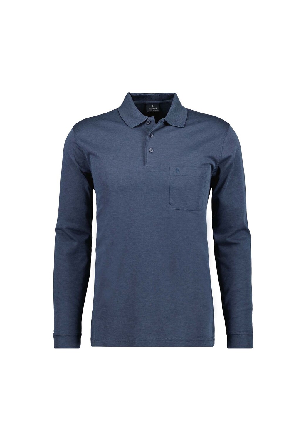Мужская рубашка-поло с длинными рукавами — мягкая трикотажная рубашка-поло на пуговицах с длинными рукавами, смесь хлопка, планка на пуговицах, легкий уход RAGMAN, синий
Мужская рубашка-поло с длинными рукавами — мягкая трикотажная рубашка-поло на пуговицах с длинными рукавами, смесь хлопка, планка на пуговицах, легкий уход RAGMAN, синий