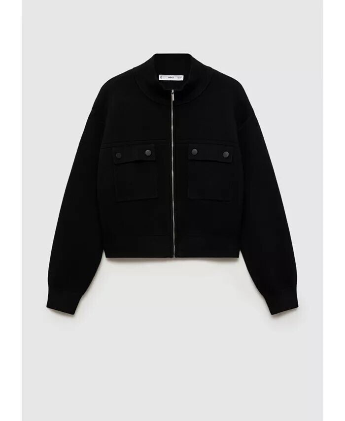 Женская трикотажная куртка с карманами MANGO, черный
Женская трикотажная куртка с карманами MANGO, черный