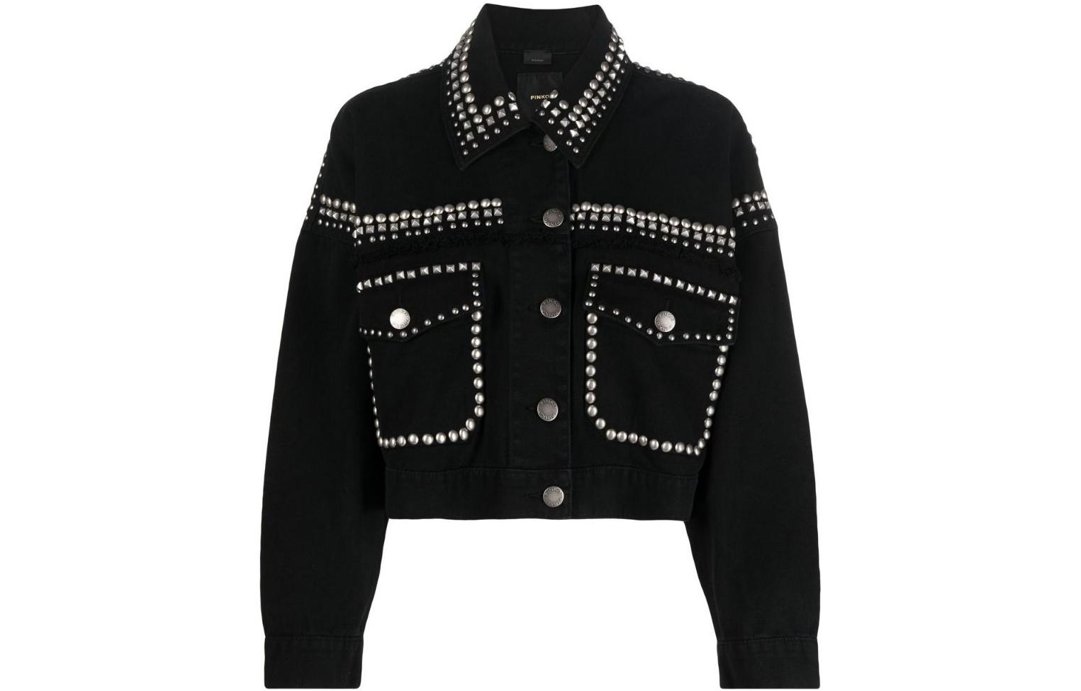 PINKO Джинсовая куртка женская черная, Black
PINKO Джинсовая куртка женская черная, Black