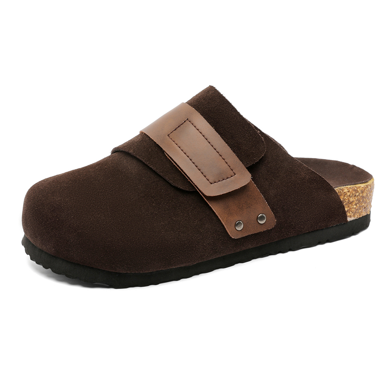 SOBB Мужские коричневые тапочки с закрытым носком на резиновой подошве, устойчивые к скольжению и истиранию, цвет Brown
SOBB Мужские коричневые тапочки с закрытым носком на резиновой подошве, устойчивые к скольжению и истиранию, цвет Brown