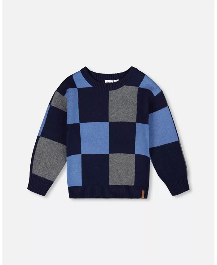 Вязаный свитер для мальчика, синий, клетчатый – для малышей|детей Deux par Deux
Вязаный свитер для мальчика, синий, клетчатый – для малышей|детей Deux par Deux