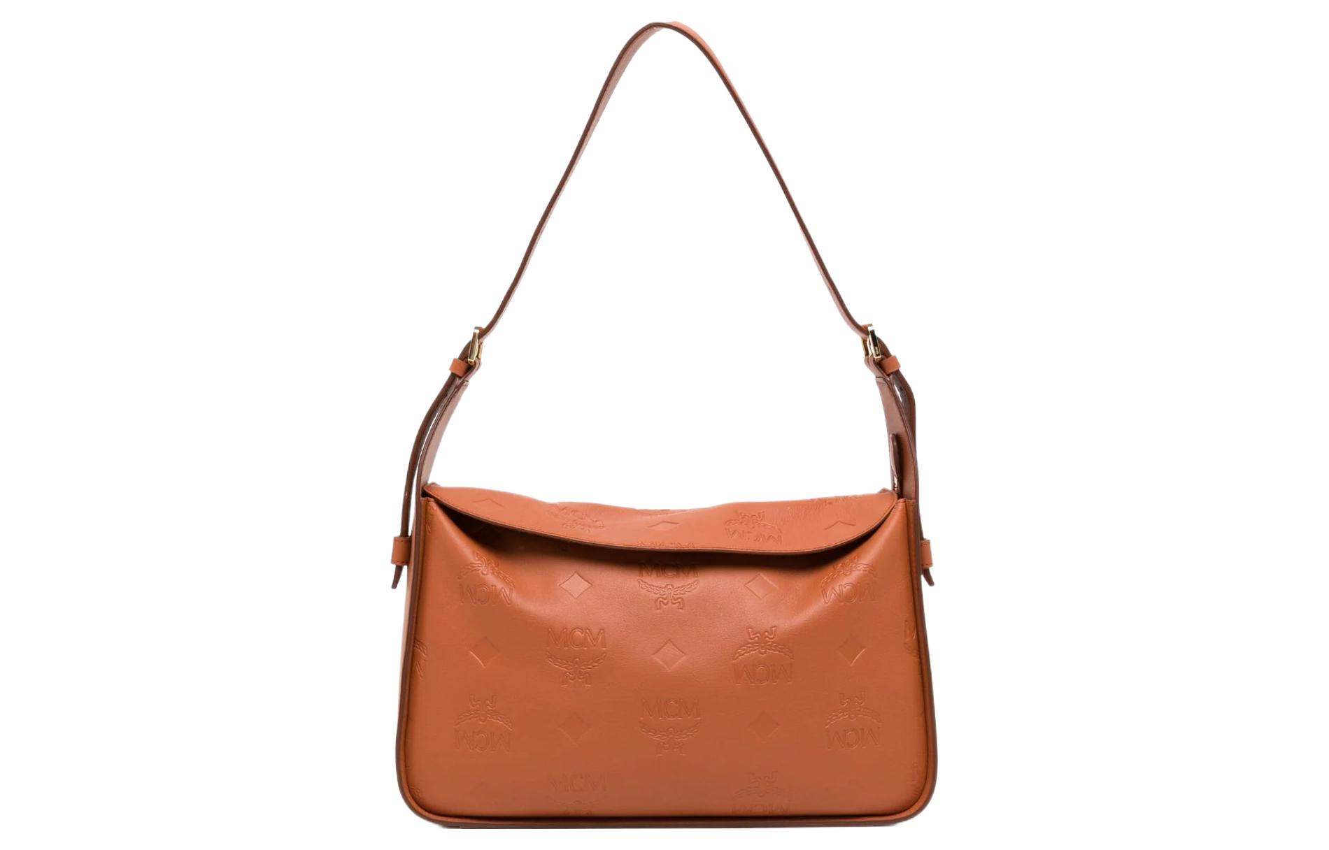 MCM Кожаная сумка через плечо среднего размера для женщин коричневого цвета 
MCM Кожаная сумка через плечо среднего размера для женщин коричневого цвета