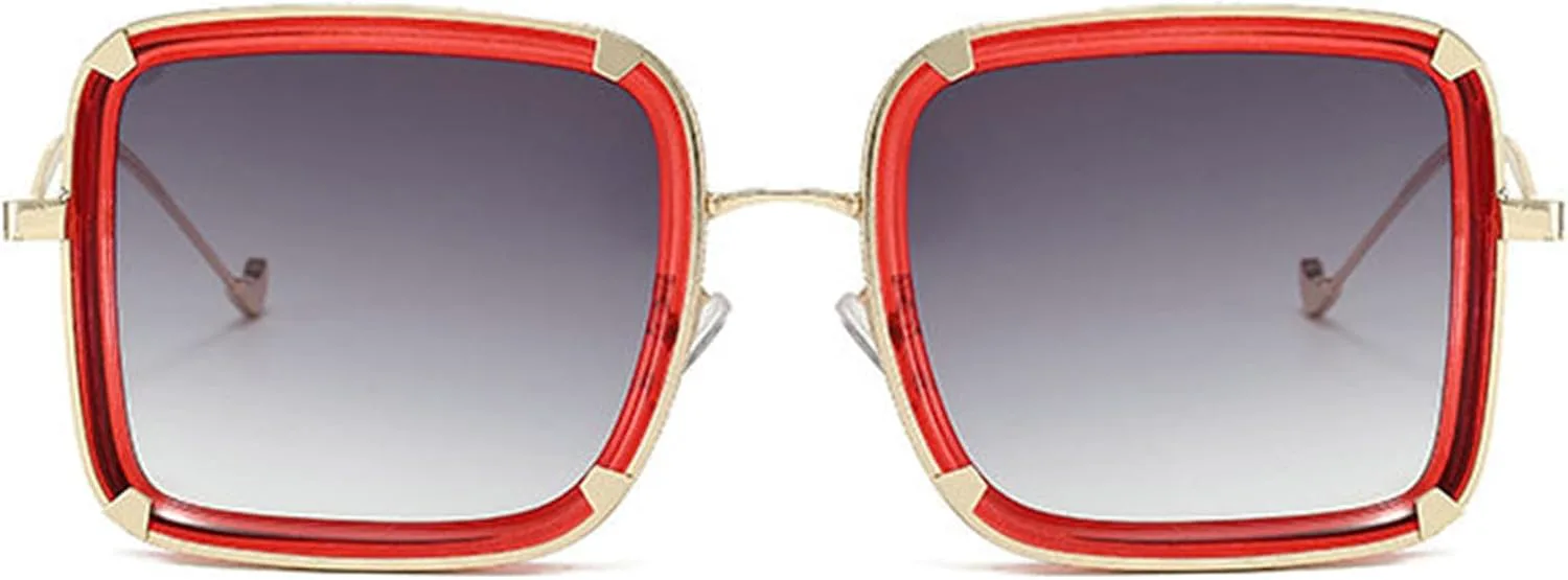 Willochra — большие квадратные солнцезащитные очки с заклепками для мужчин, модные очки цвета шампанского, трендовые ретро-очки для женщин в стиле панк, C3
Willochra — большие квадратные солнцезащитные очки с заклепками для мужчин, модные очки цвета шампанского, трендовые ретро-очки для женщин в стиле панк, C3