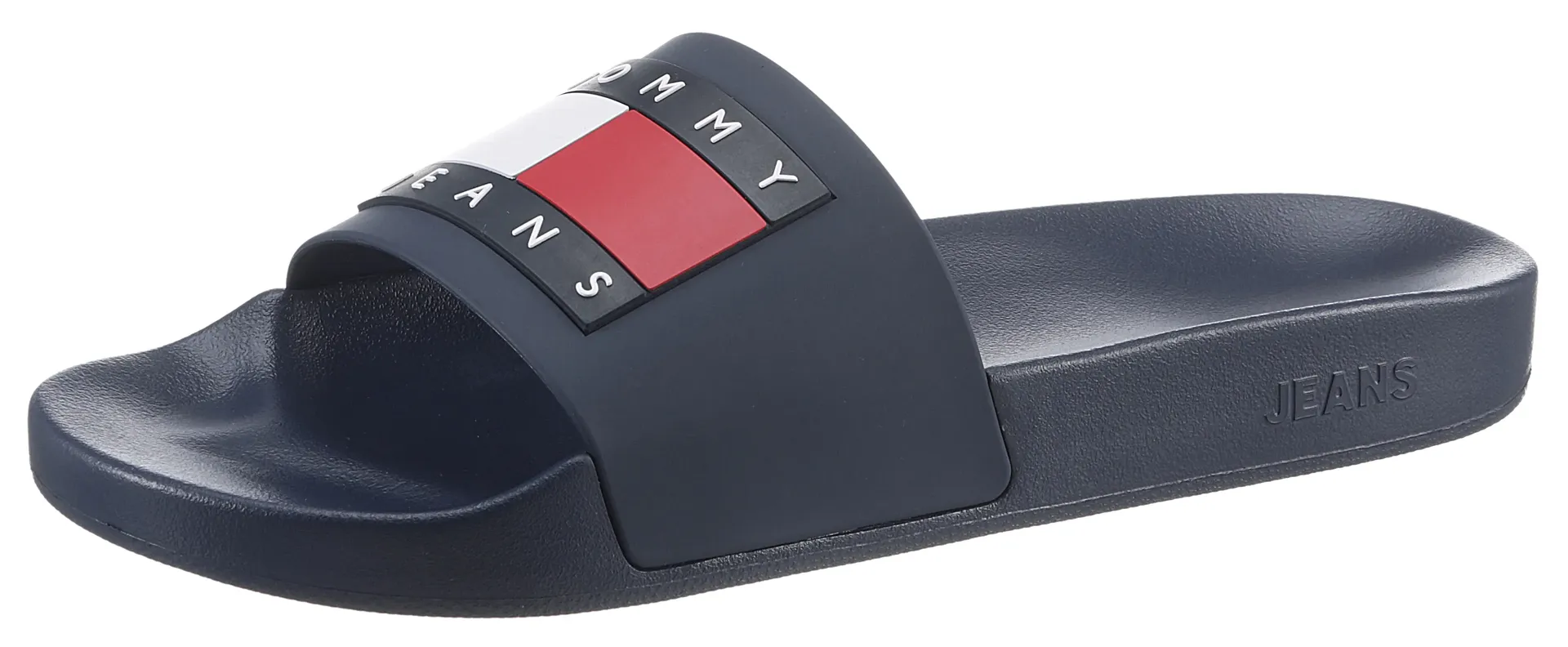 Мюли для купания Tommy Jeans "TOMMY JEANS POOL SLIDE ESS", летние туфли, шлепанцы для бассейна, тапочки, с ярким флагом-логотипом, синий
Мюли для купания Tommy Jeans "TOMMY JEANS POOL SLIDE ESS", летние туфли, шлепанцы для бассейна, тапочки, с ярким флагом-логотипом, синий