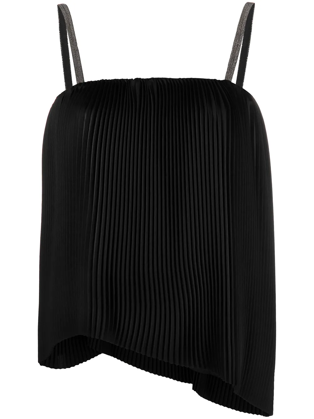 Плиссированный топ без рукавов Fabiana Filippi, черный
Плиссированный топ без рукавов Fabiana Filippi, черный