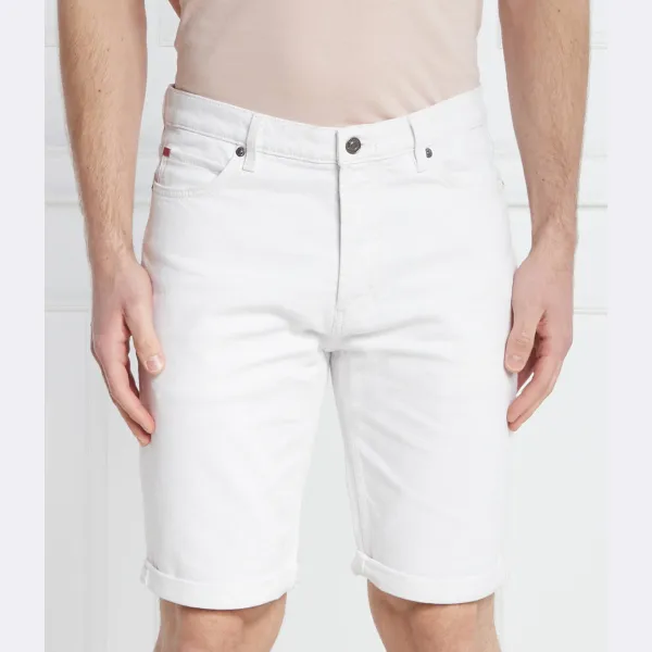 Джинсовые шорты зауженного кроя Hugo, белый
Джинсовые шорты зауженного кроя Hugo, белый
