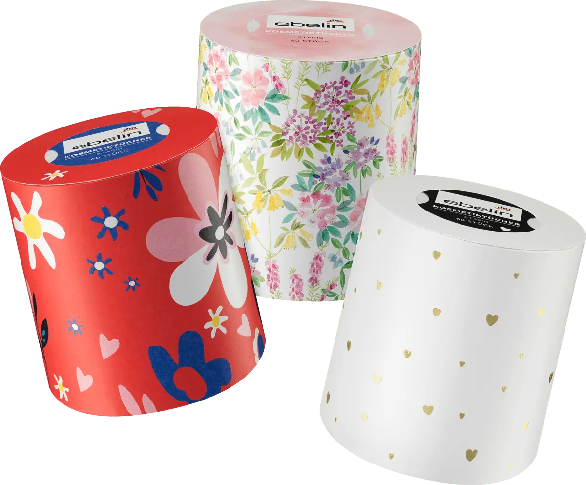 Салфетки для лица круглая коробка 3-слойные 60 шт. ebelin
Салфетки для лица круглая коробка 3-слойные 60 шт. ebelin