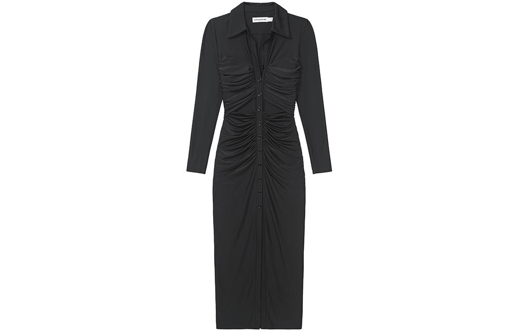 Self Portrait Длинное платье с длинными рукавами Женское Черное
Self Portrait Длинное платье с длинными рукавами Женское Черное