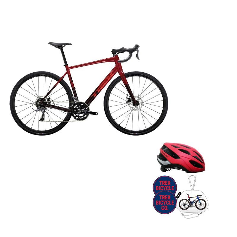 Шоссейный велосипед Domane AL 2 с карбоновой вилкой, внутренней прокладкой тросов и дисковыми тормозами TREK, темно-красный
Шоссейный велосипед Domane AL 2 с карбоновой вилкой, внутренней прокладкой тросов и дисковыми тормозами TREK, темно-красный