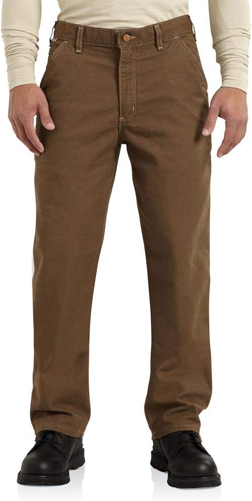 Carhartt Men's Flame-Resistant Washed Duck Work Dungaree, Mid Brown
Carhartt Men's Flame-Resistant Washed Duck Work Dungaree, Mid Brown