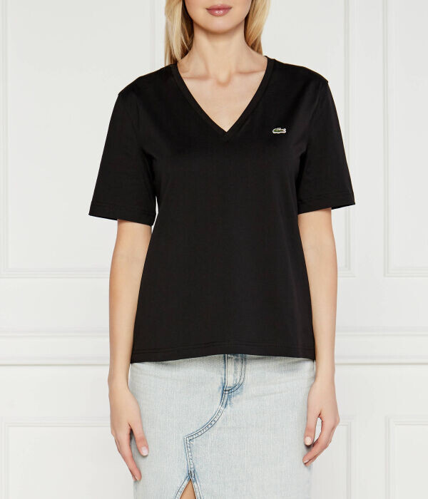 Футболка женская Lacoste с v-образным вырезом, черный
Футболка женская Lacoste с v-образным вырезом, черный
