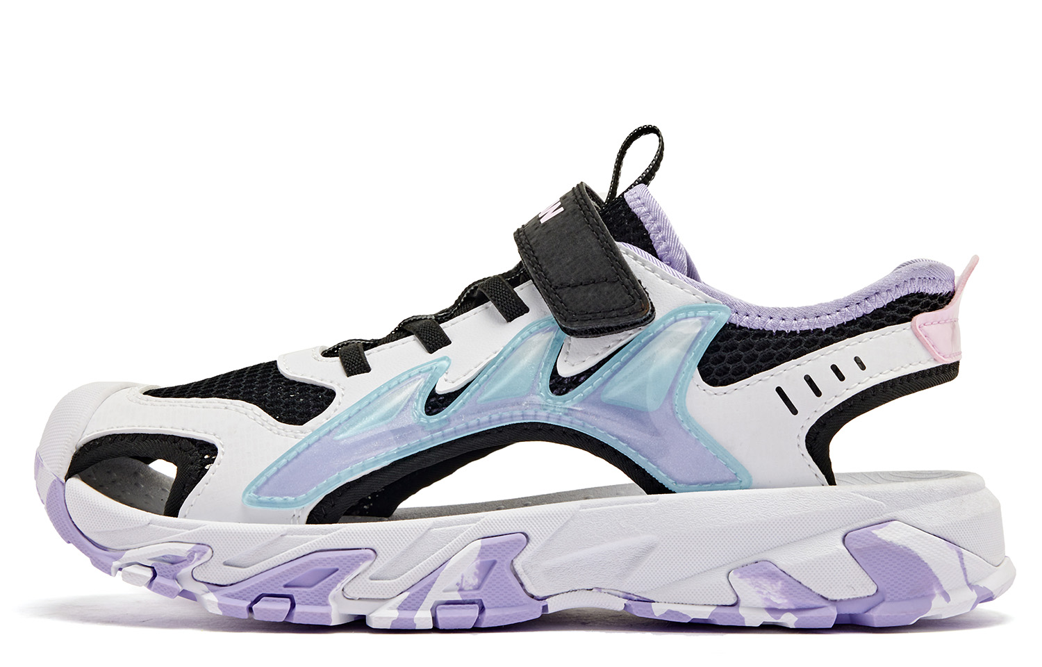 QIAODAN Сандалии детские, противоскользящие, амортизирующие, износостойкие, дышащие, черно-белые, для подростков
QIAODAN Сандалии детские, противоскользящие, амортизирующие, износостойкие, дышащие, черно-белые, для подростков