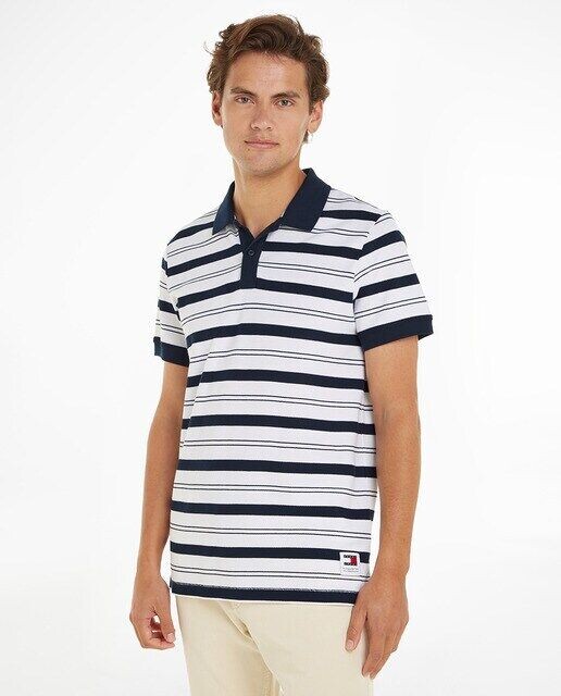 Мужская рубашка-поло стандартного кроя с короткими рукавами Tommy Jeans, темно-синий
Мужская рубашка-поло стандартного кроя с короткими рукавами Tommy Jeans, темно-синий