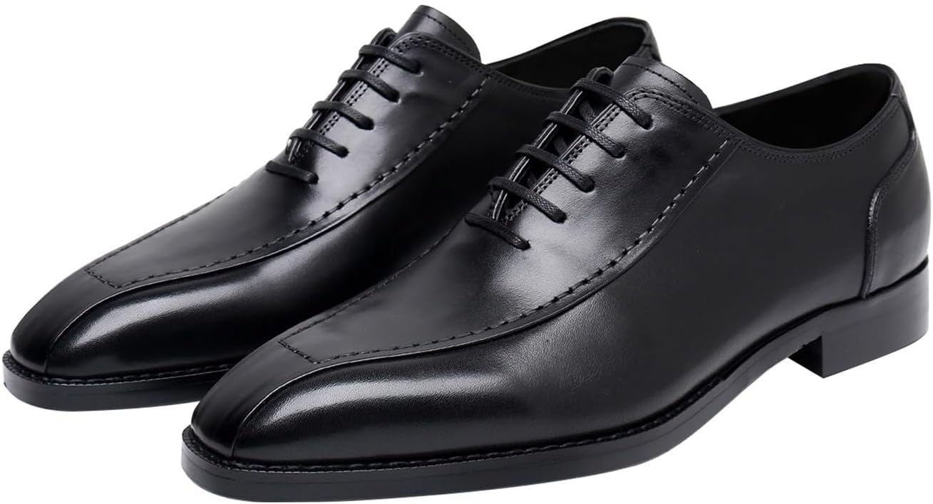 Мужские классические туфли Oxfords из натуральной кожи, современные туфли с простым носком, модные туфли для выпускного, свадьбы, дерби, делового или повседневного костюма, туфли-смокинг для мужчин Santimon, черный
Мужские классические туфли Oxfords из натуральной кожи, современные туфли с простым носком, модные туфли для выпускного, свадьбы, дерби, делового или повседневного костюма, туфли-смокинг для мужчин Santimon, черный