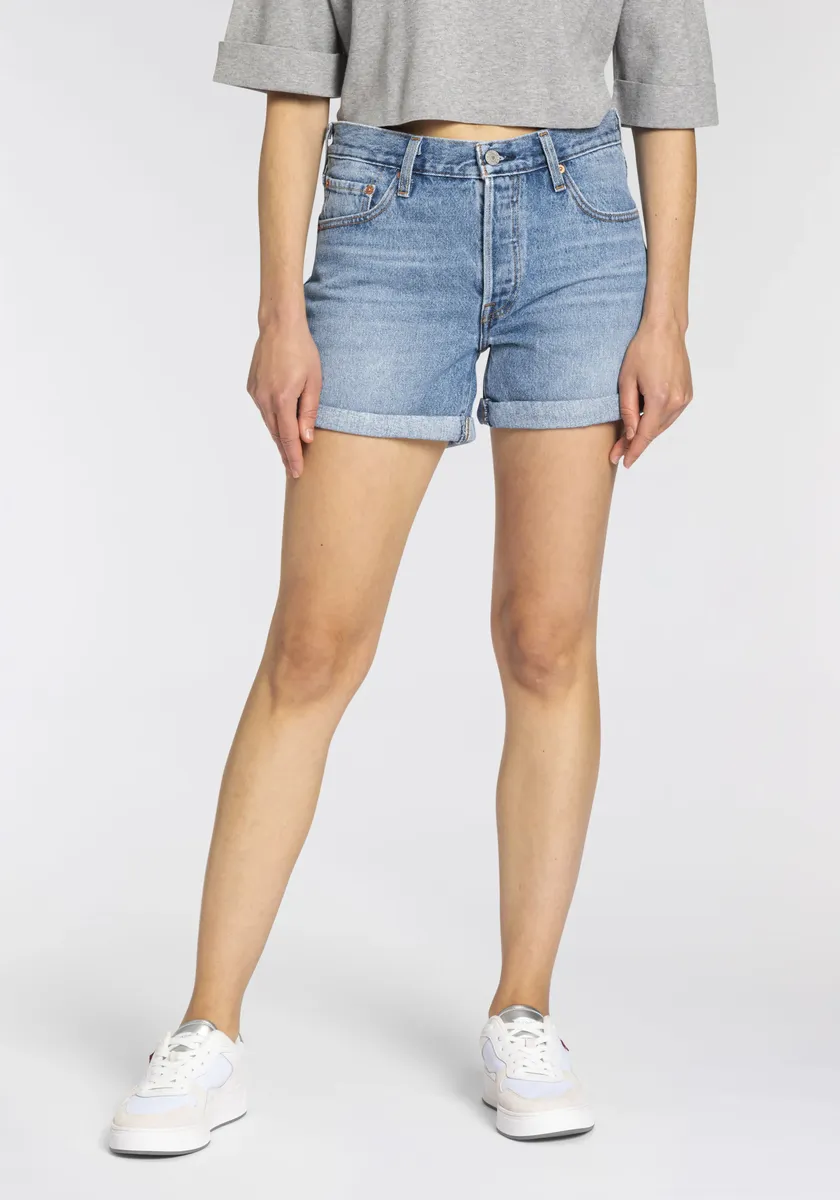 Джинсовые шорты Levi's "501 Short Long", с застежкой на пуговицы и закатанным краем, цвет Must Be Mine Short
Джинсовые шорты Levi's "501 Short Long", с застежкой на пуговицы и закатанным краем, цвет Must Be Mine Short
