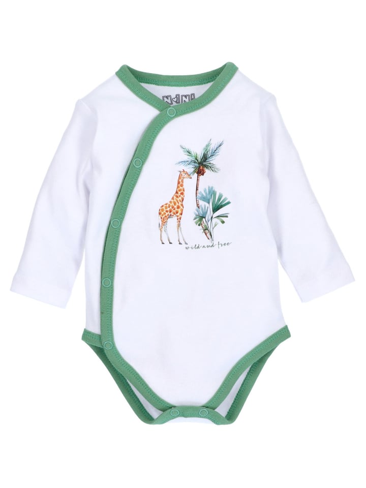 Nini Боди с длинными рукавами и принтом жирафа белого цвета
Nini Боди с длинными рукавами и принтом жирафа белого цвета