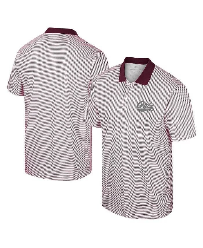 Мужская белая полосатая поло с принтом Wyoming Cowboys Colosseum
Мужская белая полосатая поло с принтом Wyoming Cowboys Colosseum