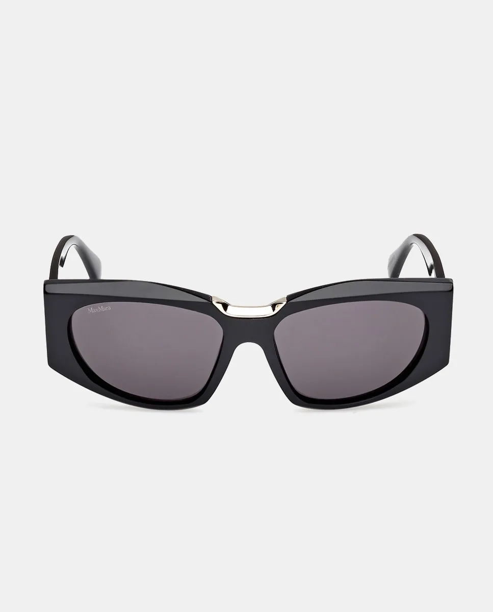 Женские прямоугольные солнцезащитные очки из ацетата Max Mara, черный
Женские прямоугольные солнцезащитные очки из ацетата Max Mara, черный