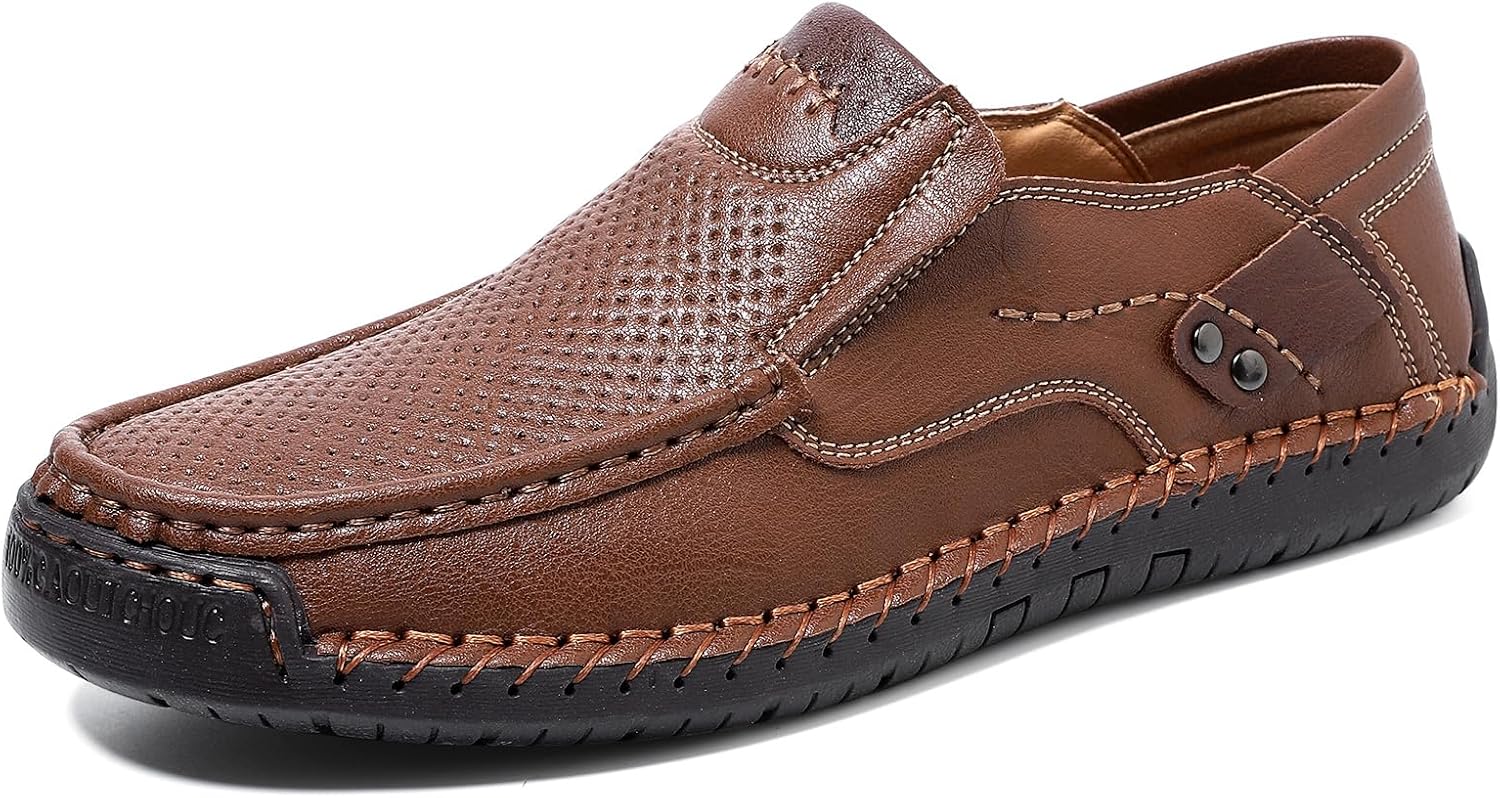 Мужские слипоны ручной работы из натуральной кожи, мягкие дышащие туфли для вождения Abborora, 6
Мужские слипоны ручной работы из натуральной кожи, мягкие дышащие туфли для вождения Abborora, 6