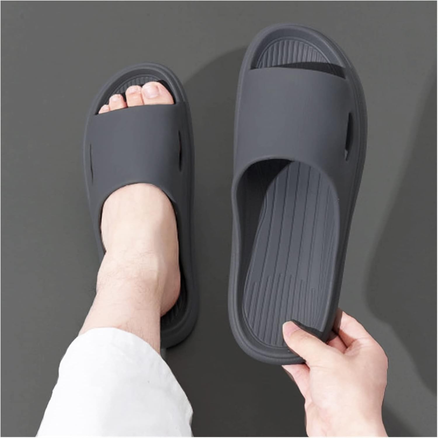 Тапочки для душа, домашние и для ванной, мужские и женские, простые домашние тапочки, модные тапочки для ванной, противоскользящие резиновые тапочки (цвет: темно-синий, размер: 41-42) Sunesa
Тапочки для душа, домашние и для ванной, мужские и женские, простые домашние тапочки, модные тапочки для ванной, противоскользящие резиновые тапочки (цвет: темно-синий, размер: 41-42) Sunesa