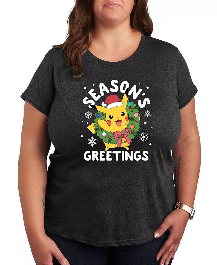 Модная футболка больших размеров с рисунком Pokémon Seasons Hybrid Apparel, серый
Модная футболка больших размеров с рисунком Pokémon Seasons Hybrid Apparel, серый
