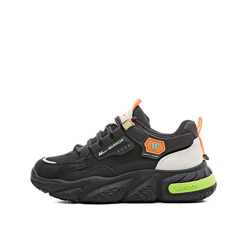 WARRIOR Низкие, массивные, амортизирующие, противоскользящие, износостойкие, дышащие кроссовки для мужчин, черные 
WARRIOR Низкие, массивные, амортизирующие, противоскользящие, износостойкие, дышащие кроссовки для мужчин, черные