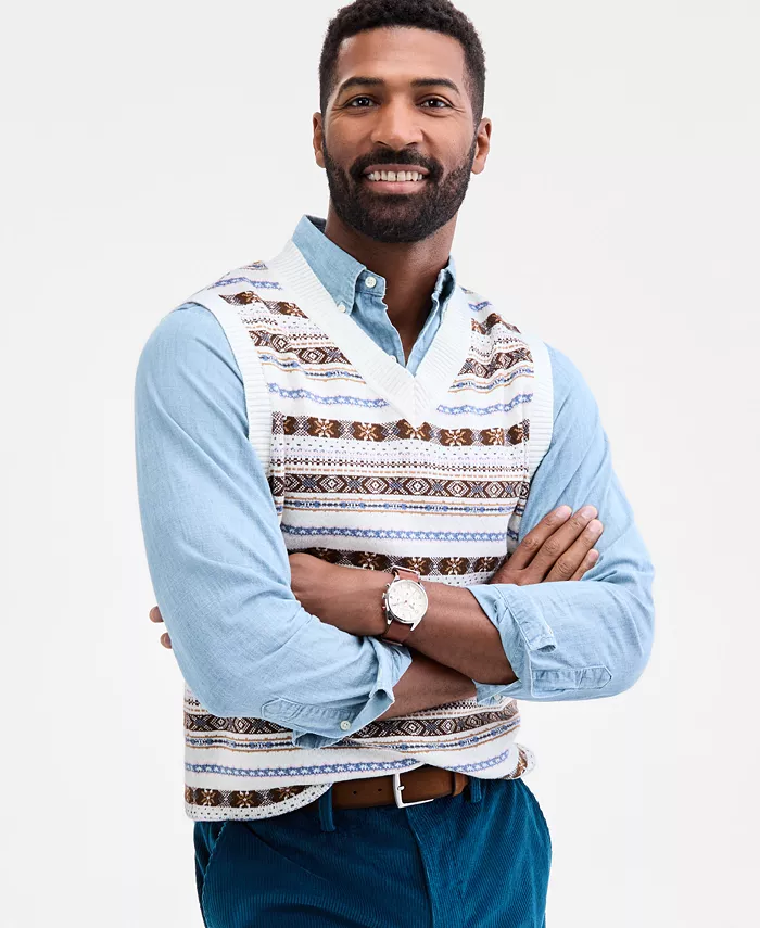 Мужской жилет-свитер Drake Fair Isle Club Room, белый
Мужской жилет-свитер Drake Fair Isle Club Room, белый